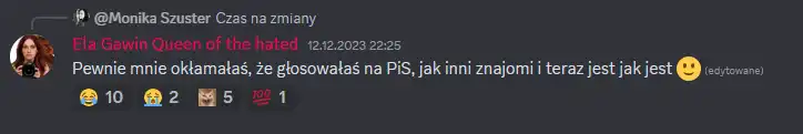 Odejście Moniki Sz. z uniwersum