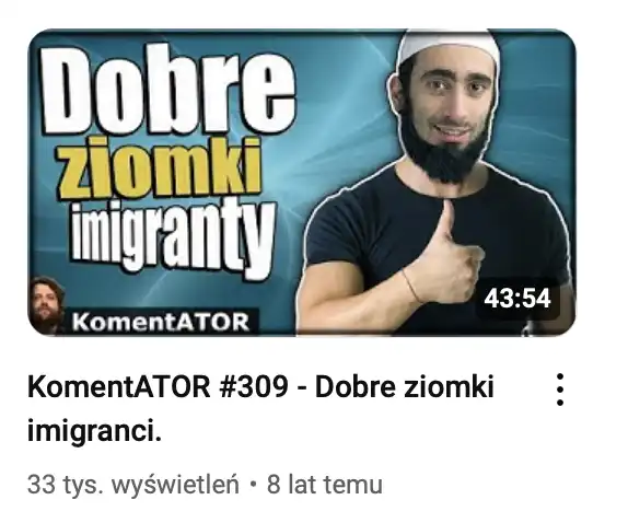 Ator straszy imigrantami