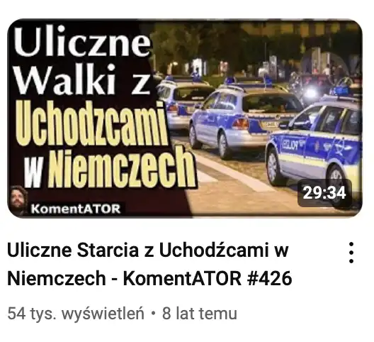 Ator straszy imigrantami