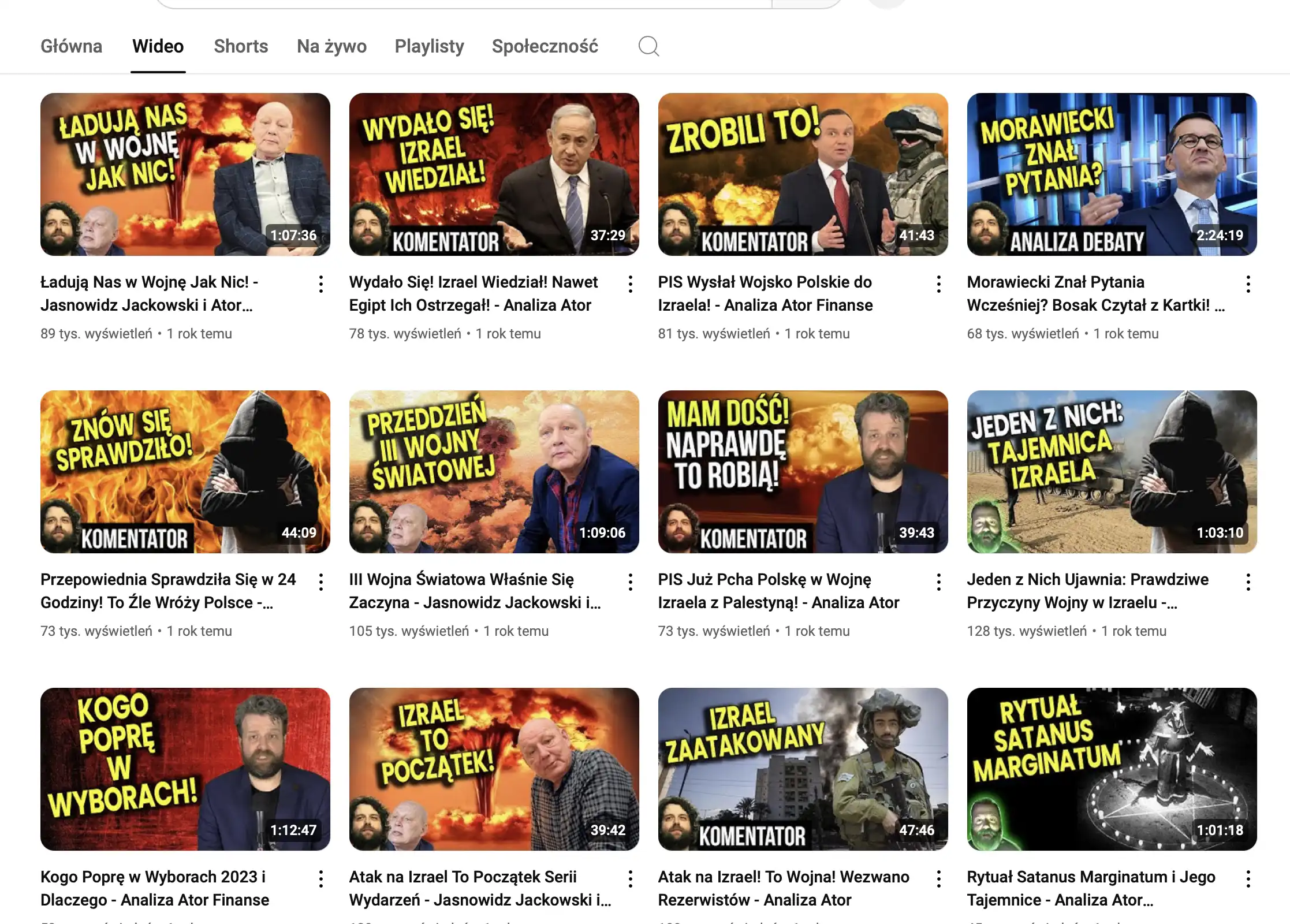 Miniaturki - straszenie wojna