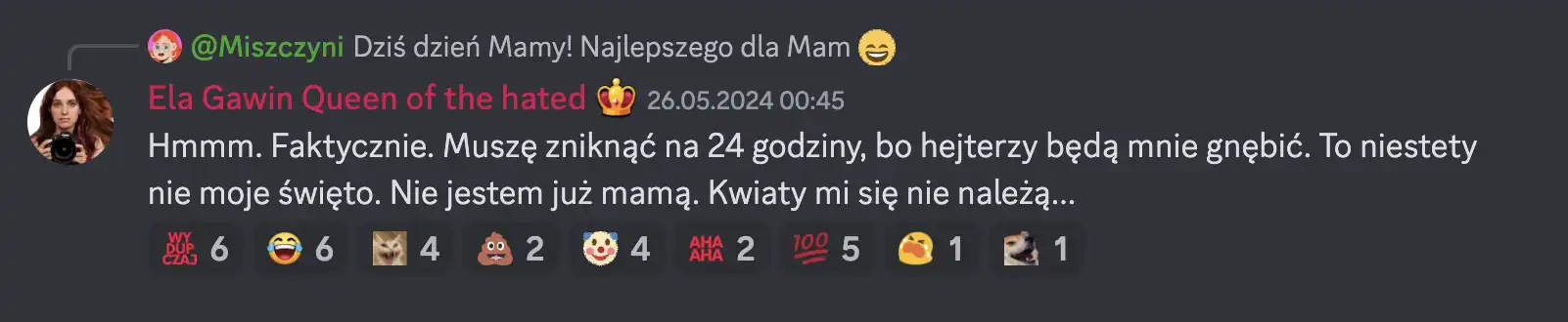 Ela Gawin nie jest juz mamą
