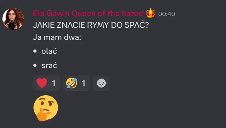 Ela Gawin jako polonistka uczy się języka polskiego