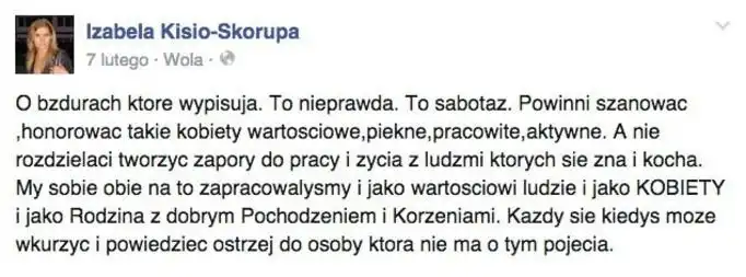 Iza Kisio nie umie pisać